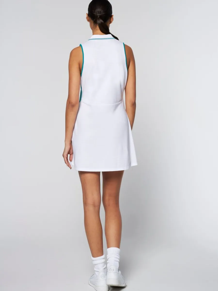 Sergio Tacchini Women'S Vigentino Tennis Dress- White Discount