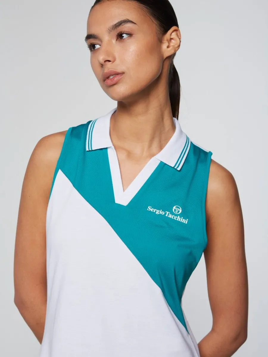 Sergio Tacchini Women'S Vigentino Tennis Dress- White Discount