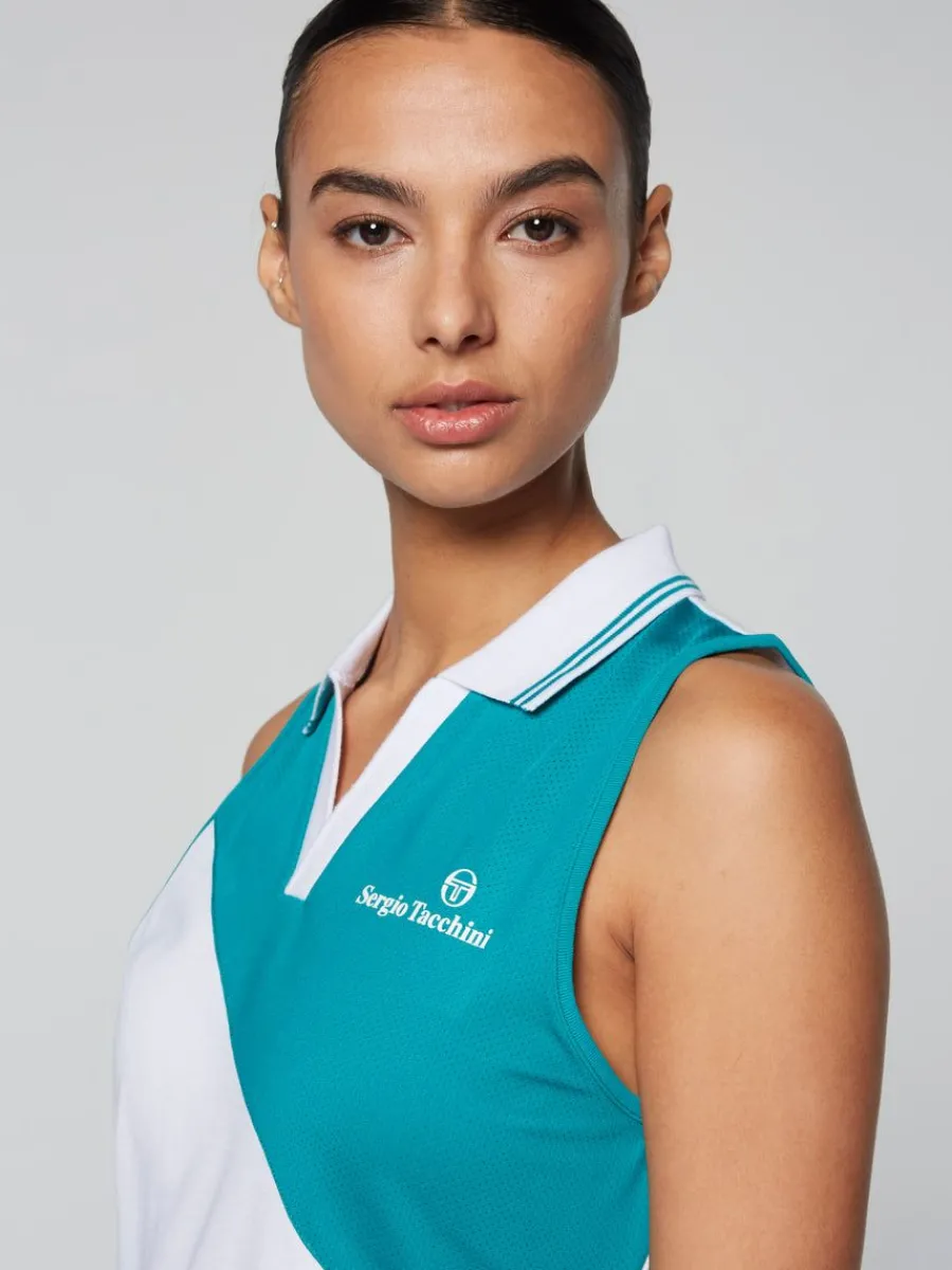 Sergio Tacchini Women'S Vigentino Tennis Dress- White Discount