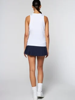 Sergio Tacchini Women'S Vigentino Tennis V-Neck Tank Top- Maritime Blue New
