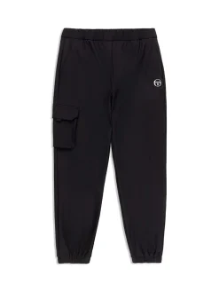 Sergio Tacchini Woven Cargo Jogger Pants- Black Outlet