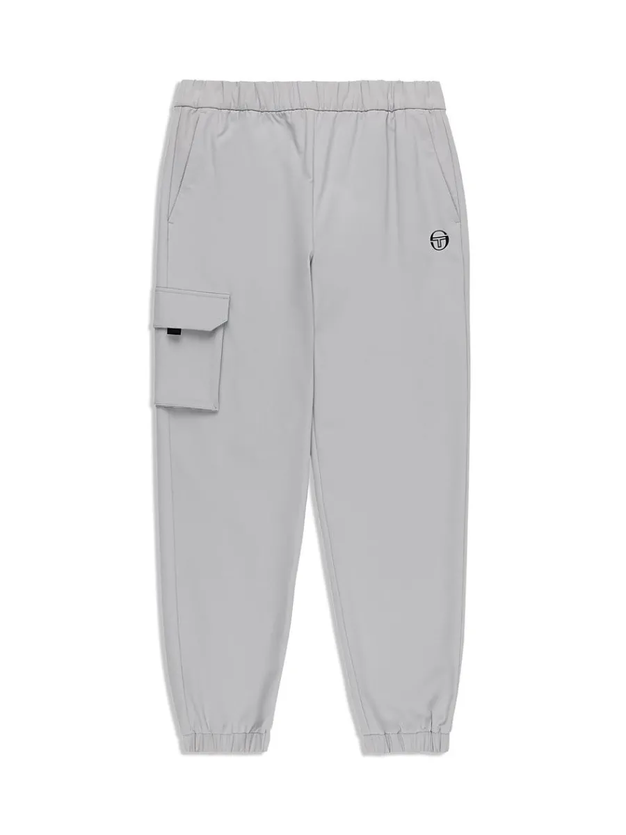 Sergio Tacchini Woven Cargo Jogger Pants- Heather Grey Outlet
