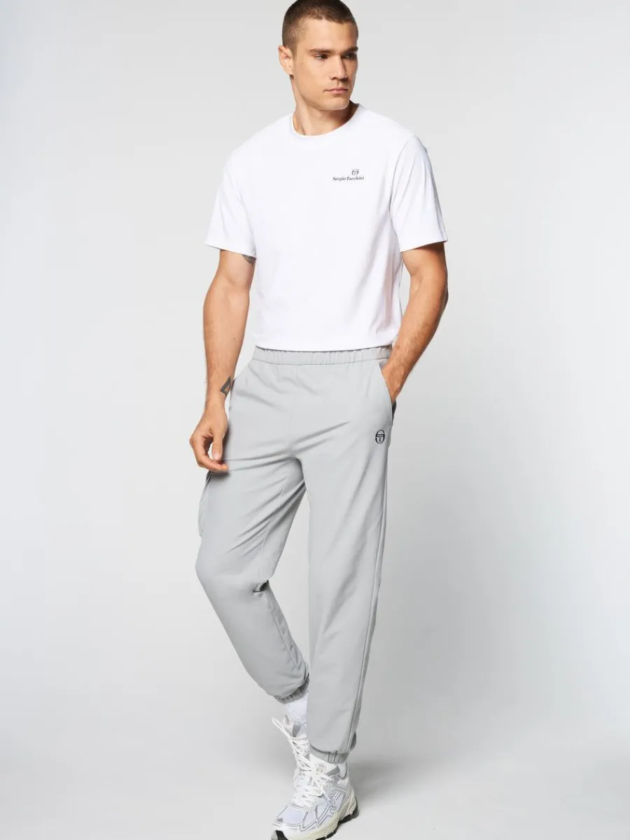 Sergio Tacchini Woven Cargo Jogger Pants- Heather Grey Outlet
