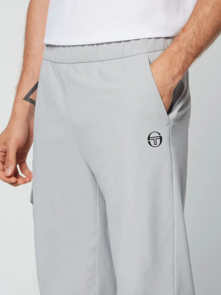 Sergio Tacchini Woven Cargo Jogger Pants- Heather Grey Outlet