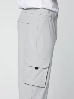 Sergio Tacchini Woven Cargo Jogger Pants- Heather Grey Outlet